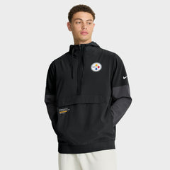Pittsburgh Steelers Sideline Anorak Half-Zip Hoodie Jacket | NFL Discount