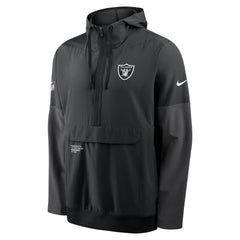 Las Vegas Raiders Sideline Anorak Half-Zip Hoodie Jacket | NFL Online