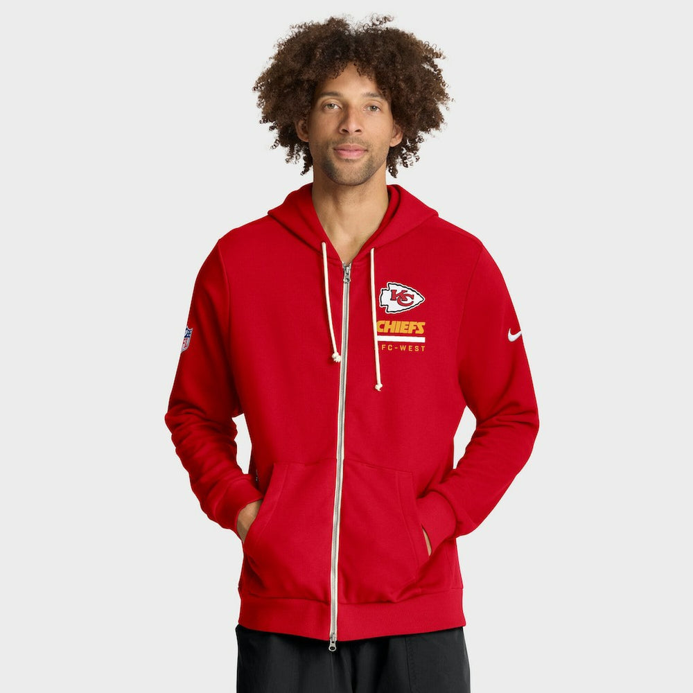 Kansas City Chiefs Sideline Standard Issue Utility Player Dri-FIT Full-Zip Hoodie | NFL On sale
