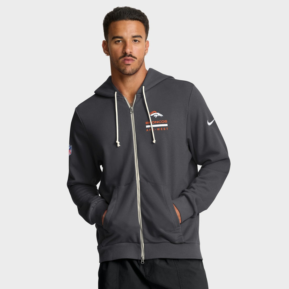 Denver Broncos Sideline Standard Issue Utility Player Dri-FIT Full-Zip Hoodie | NFL Online