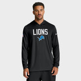 Detroit Lions Sideline Pass Accuracy Dri-FIT Long Sleeve Hoodie T-Shirt | NFL Online