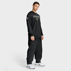 Jacksonville Jaguars Sideline Pass Accuracy Dri-FIT Long Sleeve Hoodie T-Shirt | NFL New