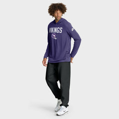 Minnesota Vikings Sideline Pass Accuracy Dri-FIT Long Sleeve Hoodie T-Shirt | NFL Near me