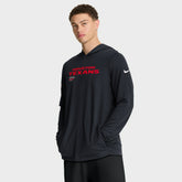 Houston Texans Sideline Pure Fury Performance Long Sleeve Hoodie T-Shirt | NFL Online