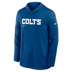 Indianapolis Colts Sideline Pure Fury Performance Long Sleeve Hoodie T-Shirt | NFL Hot