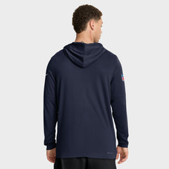 Tennessee Titans Sideline Pure Fury Performance Long Sleeve Hoodie T-Shirt | NFL Hot