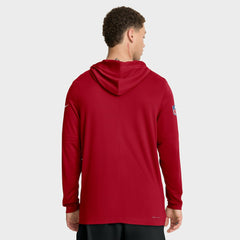 San Francisco 49ers Sideline Pure Fury Performance Long Sleeve Hoodie T-Shirt | NFL On sale