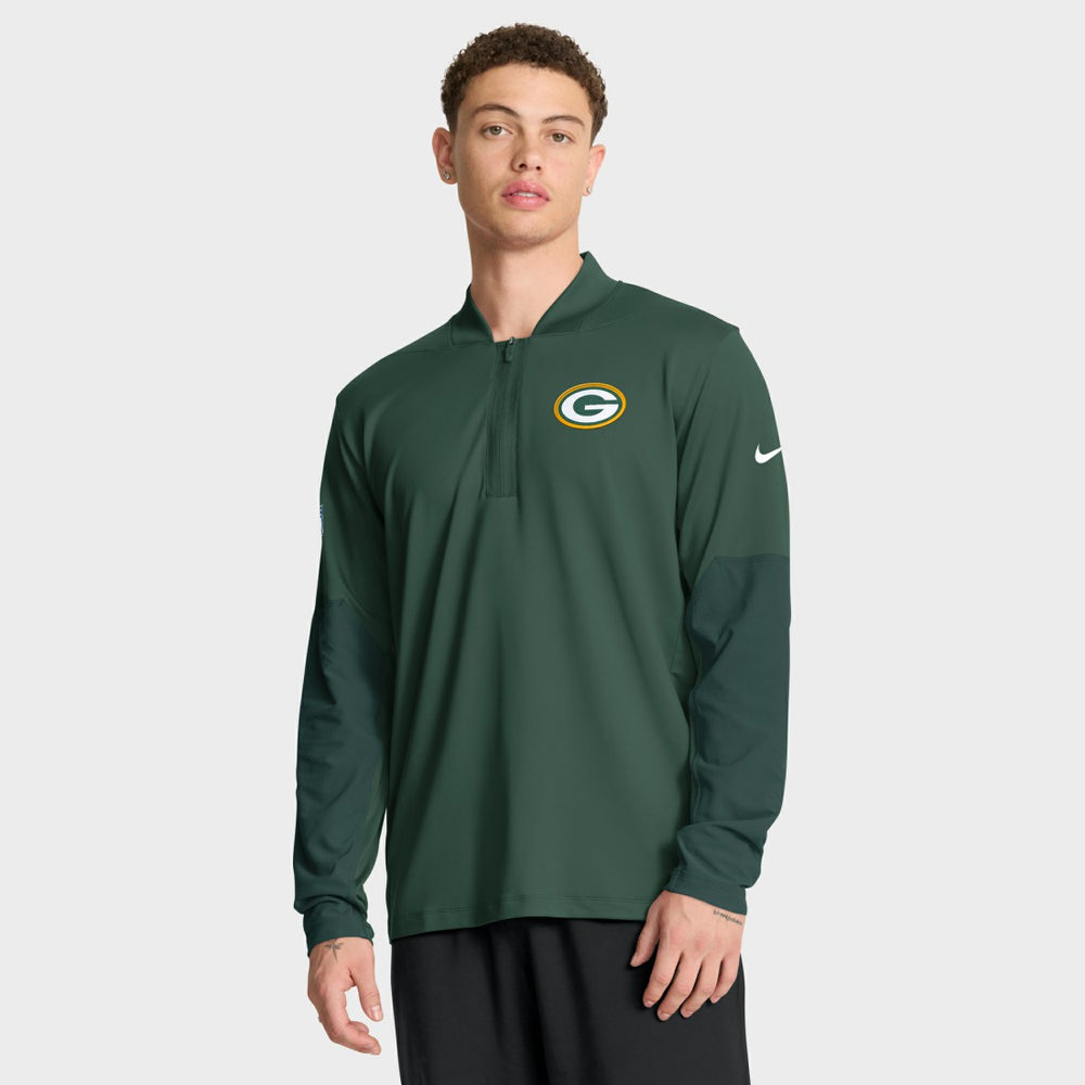 Green Bay Packers Sideline Dri-FIT Half-Zip Pullover | NFL Outlet
