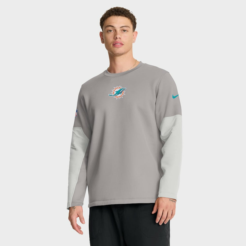 Miami Dolphins Sideline Coach Therma-FIT Long Sleeve T-Shirt | NFL Hot
