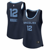 Navy Ja Morant Memphis Grizzlies Women's Fast Break Player Jersey | NBA