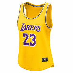 Gold LeBron James Los Angeles Lakers Women's Fast Break Player Jersey | NBA