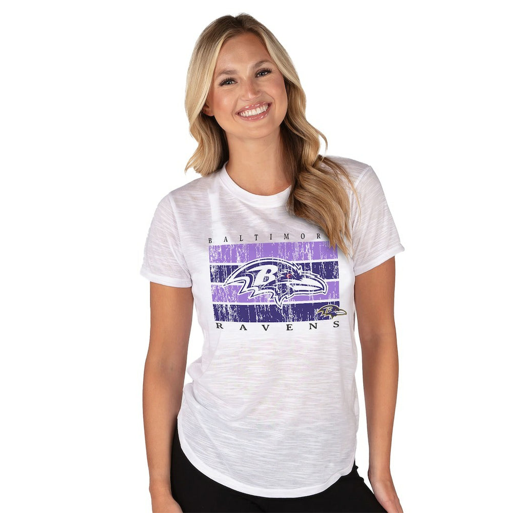 Baltimore Ravens Concepts Sport Women's Infuse Lightweight Slub Knit Top | NFL US
