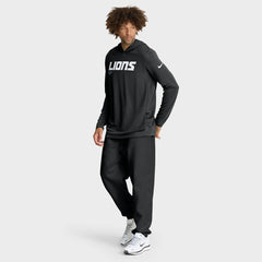 Detroit Lions Big & Tall Sideline Dri-FIT Long Sleeve Hoodie T-Shirt | NFL On sale