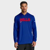 Buffalo Bills Big & Tall Sideline Dri-FIT Long Sleeve Hoodie T-Shirt | NFL Sale