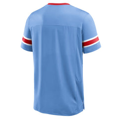 Tennessee Titans Oilers Throwback Hometown Premium Hashmark V-Neck T-Shirt | NFL On sale