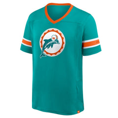 Miami Dolphins Hometown Premium Hashmark V-Neck T-Shirt | NFL New