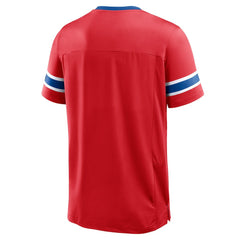 New England Patriots Hometown Premium Hashmark V-Neck T-Shirt | NFL Outlet