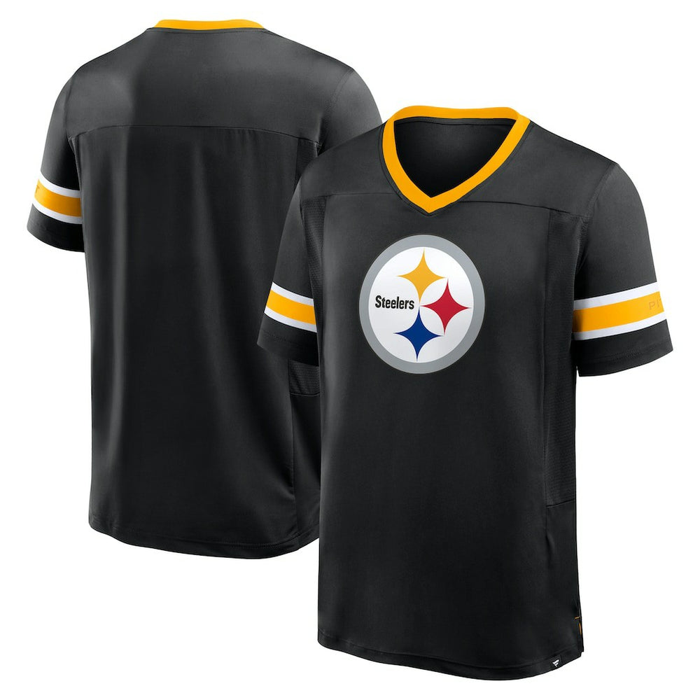 Pittsburgh Steelers Hometown Premium Hashmark V-Neck T-Shirt | NFL Sale