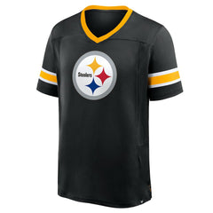 Pittsburgh Steelers Hometown Premium Hashmark V-Neck T-Shirt | NFL Sale