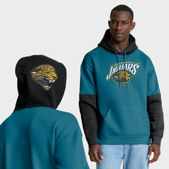 Jacksonville Jaguars Helmet Retro Pullover Hoodie | NFL New