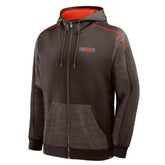 Cleveland Browns Checkdown Pass Full-Zip Hoodie | NFL Discount