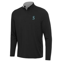 Seattle Mariners Antigua Content Quarter-Zip Top - MLB Tops
