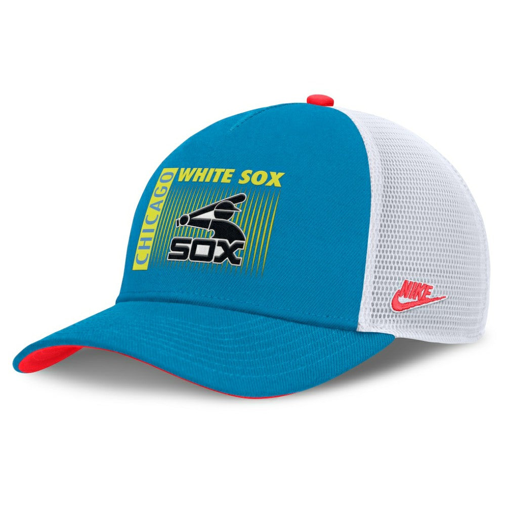 Chicago White Sox Nike Neon 90s Rise Structured Performance Adjustable Trucker Hat - MLB Hats