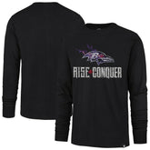 Baltimore Ravens '47 Rise and Conquer Franklin Long Sleeve T-Shirt | NFL Online