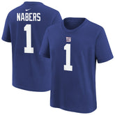 New York Giants Malik Nabers Player Name & Number T-Shirt | NFL New