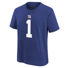 New York Giants Malik Nabers Player Name & Number T-Shirt | NFL New