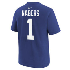 New York Giants Malik Nabers Player Name & Number T-Shirt | NFL New