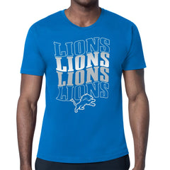 Detroit Lions Starter Four Team Name Retro Logo T-Shirt | NFL On sale