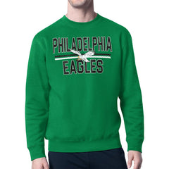 Philadelphia Eagles Starter Mesh Look Retro Logo Pullover Sweatshirt | NFL On sale