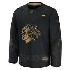 Chicago Blackhawks Fanatics 2024 Military Appreciation Practice Jersey - NHL Jerseys