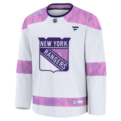 New York Rangers Fanatics 2024 Hockey Fights Cancer Practice Jersey - NHL Jerseys