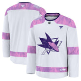 San Jose Sharks Fanatics 2024 Hockey Fights Cancer Practice Jersey - NHL Jerseys