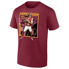 Washington Commanders Jayden Daniels Player Frame T-Shirt | NFL Sale