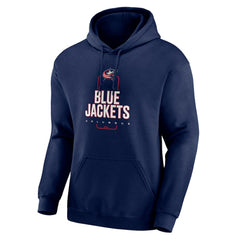 Columbus Blue Jackets Personalized Name & Number Midfielder Pullover Hoodie - NHL Hoodies