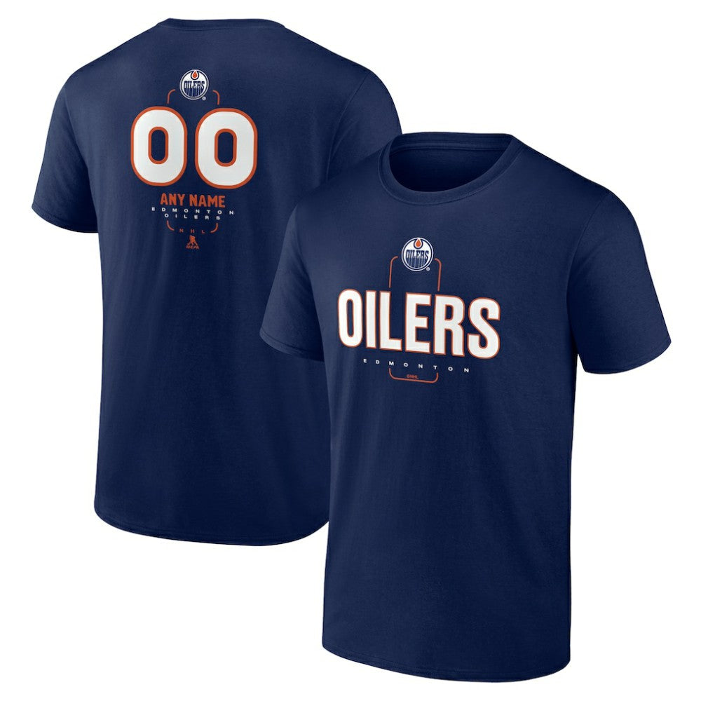 Edmonton Oilers Personalized Name & Number Midfielder T-Shirt - NHL T-shirts
