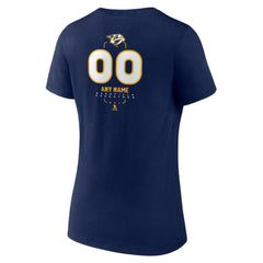 Nashville Predators Women's Personalized Name & Number Midfielder V-Neck T-Shirt - NHL T-shirts