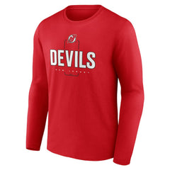 New Jersey Devils Personalized Name & Number Midfielder Long Sleeve T-Shirt - NHL T-shirts
