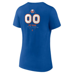 New York Islanders Women's Personalized Name & Number Midfielder V-Neck T-Shirt - NHL T-shirts