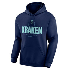 Seattle Kraken Personalized Name & Number Midfielder Pullover Hoodie - NHL Hoodies