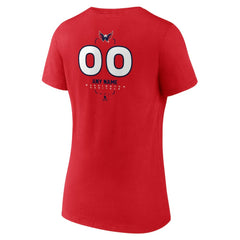 Washington Capitals Women's Personalized Name & Number Midfielder V-Neck T-Shirt - NHL T-shirts