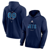 Winnipeg Jets Personalized Name & Number Midfielder Pullover Hoodie - NHL Hoodies