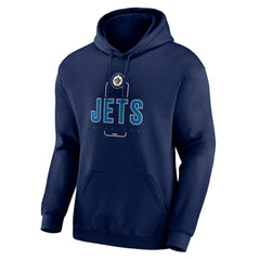 Winnipeg Jets Personalized Name & Number Midfielder Pullover Hoodie - NHL Hoodies