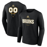 Boston Bruins Personalized Name & Number Midfielder Long Sleeve T-Shirt - NHL T-shirts
