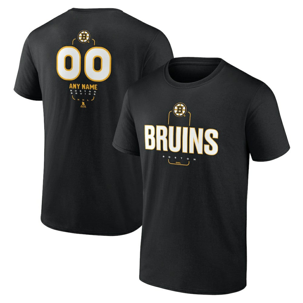 Boston Bruins Personalized Name & Number Midfielder T-Shirt - NHL T-shirts