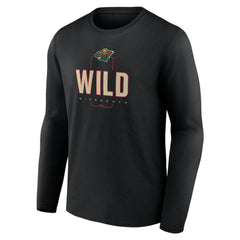 Minnesota Wild Personalized Name & Number Midfielder Long Sleeve T-Shirt - NHL T-shirts
