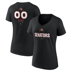 Ottawa Senators Women's Personalized Name & Number Midfielder V-Neck T-Shirt - NHL T-shirts